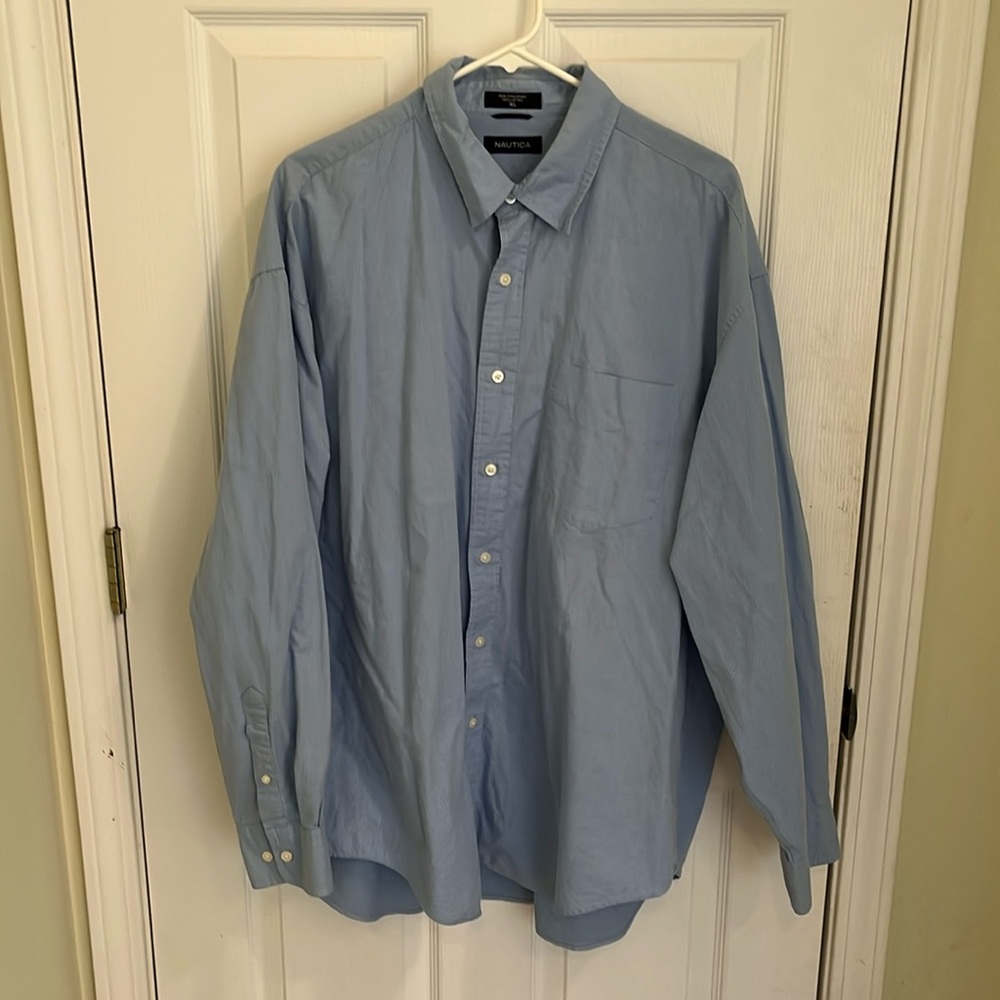 Men’s XL Blue Nautica Long Sleeve Polo